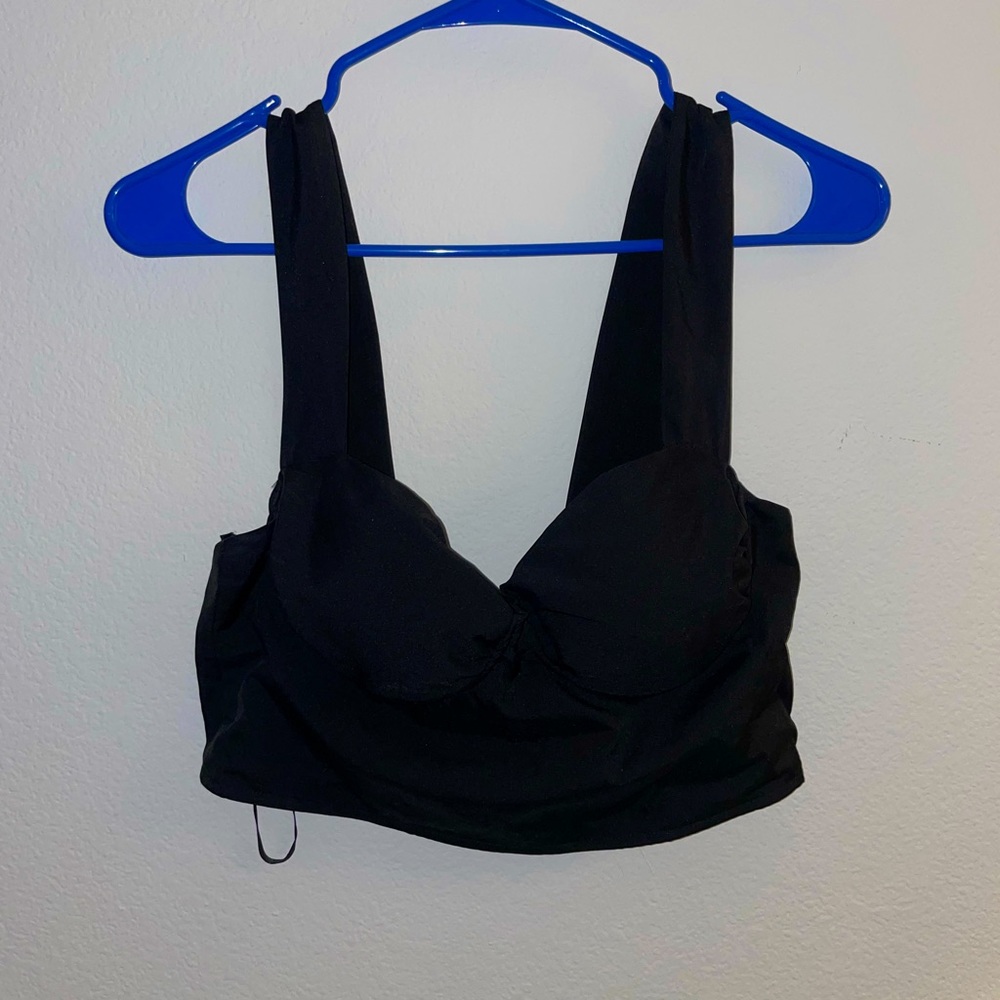 West of Mel rose black corset tank